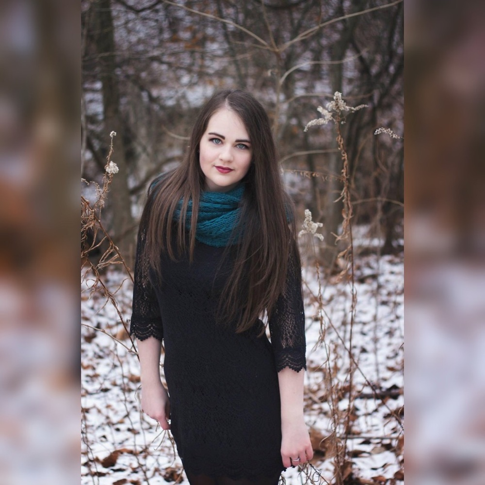 Black lace dress